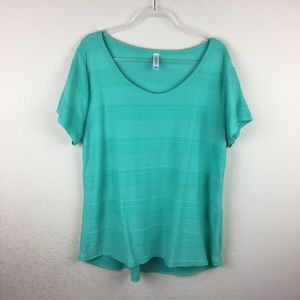 LULAROE | Green/Mint Tunic Top
